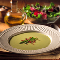 Creamy Asparagus Soup with Prosciutto